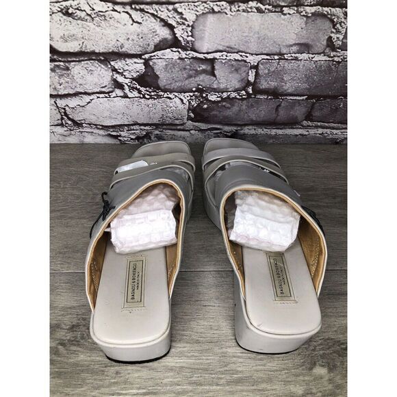 Bagnoli & Bonifacio Ivory Leather Strap Wedge Sandals Women Sz 40EU/9.5M US - Picture 5 of 16